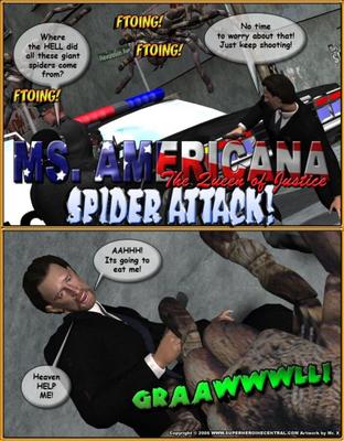 ミズ・アメリカーナ・スパイダーアタック！