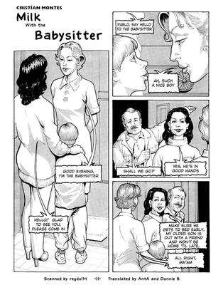 Erotic cartoon Montes, Cristian Milk with the Babysitter