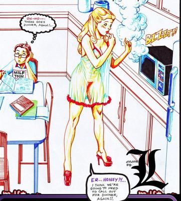 Milftoon Blonde Dumb