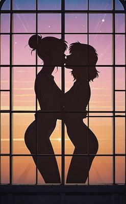 silhouette love