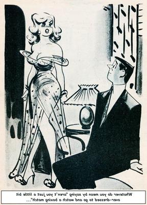 Women watching men fight (Art) 