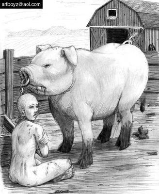 Artboyz -Verwandlung in ein Schweinefleisch