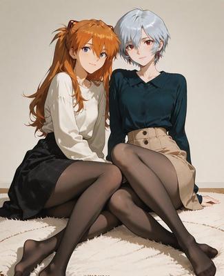 Algumas garotas fofas de IA/anime