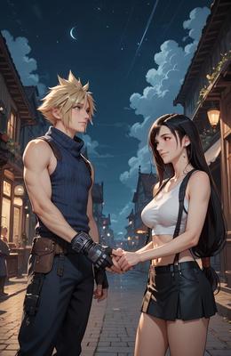 ファイナルファンタジークラウドはティファを強く叩きます