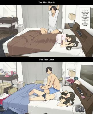 1年後の最初の月と一緒に暮らす