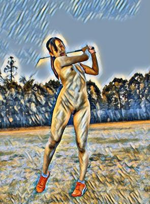 Dreaming of nude sexy ladies on the golfcourse#
